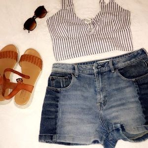 Pacsun Two Toned Mom Shorts